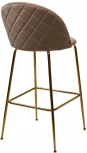 Барный стул GLADE BLUVEL-40 бежевый, велюр / золотой каркас M-City 629M04980