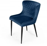 Стул JAZZ ромб, бархат синий 29/черный конус Top Concept 77458