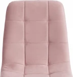 Стул CHILLY MAX / 1 шт. в упаковке (Велюр,Металл  /Розовый,Белый)