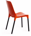 Стул GENIUS (mod 75) металл/пластик, 46x56x84cм, оранжевый/черные ножки Tetchair 15282