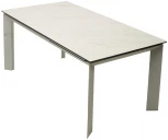 Стол CREMONA 180 KL-99 Белый мрамор матовый, итальянская керамика / каркас M-City 614М04877