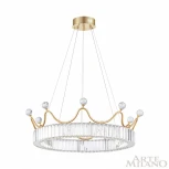 Подвесной светильник Arte Milano Venezia 310322/D600 GD (регулировка яркости, LED, 220V, хрусталь, пульт управления, на тросе, круглые)