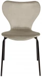 Стул Seven латте велюр с чёрными ножками Bradex Home RF 0253