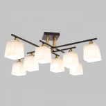 Потолочная люстра на штанге Imex MD.5985-8-S-BK+COP