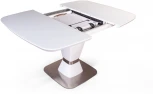 Стол раскладной Madison (100+40 см) матовое закаленное стекло белый Top Concept 2000000001067