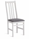 Стул SWEDEN Многослойная фанера, 41*40*99 см, white, ткань тёмно-серая (150) Tetchair 19823