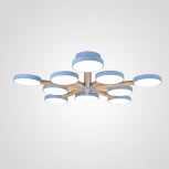 Потолочная люстра Wi-Fi на штанге Turna L10 Blue By ImperiumLoft Turna-B01 (LED, 220V, голосовое управление, умный дом - Алиса)