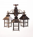 Потолочный светильник уличный Oasis Light CAIOR 2 81470A/3 Gb (220V, фонарь, IP44)