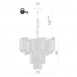 Подвесная люстра каскадная Arte Lamp Frizzante 1681/01 LM-9 (220V, на цепи)