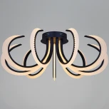 Потолочная люстра светодиодная с пультом и ночным режимом Reluce 74390-0.3-09L black (Умный дом) (220V)