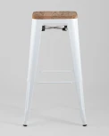 Стул барный Stool Group TOLIX WOOD белый глянцевый УТ000001864