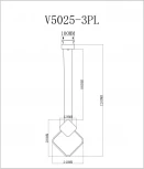 Подвесной светильник Moderli Store V5025-3PL (LED, 220V, на тросе)