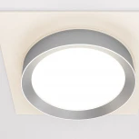 Встраиваемый светильник Hoop GX53 1x15Вт Maytoni Technical DL086-GX53-SQ-WS (220V, круглые)