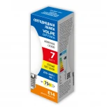 Лампа светодиодная, форма "свеча", матовая, теплый белый свет 3000K Volpe Optima Филамент LED-C35-7W/3000K/E14/FR/SLF