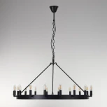 Подвесная люстра Citilux Смитсон CL470118 (220V, на цепи, свеча, круглые, под старину, кольцо)