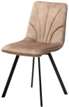 Стул ARFA VT5001-2 античный бежевый, велюр без "пальчикового" эффекта/ черный каркас M-City 629M04932