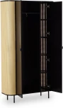 Шкаф Male ОГОГО (арт.829844), (МДФ/Бежевый,Черный)