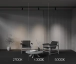 Трековый светильник трехфазный 12W 220V Maytoni Focus Led TR197-3-12WCCT-M-B (круглые)