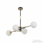 Потолочная люстра на штанге Arte Milano 272708/4 BK/GD (220V, шарики)