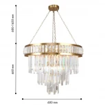 Подвесная люстра Favourite Preston 4732-12P