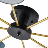 Потолочная люстра на штанге Arte Milano Ferrara 252006/8 Bk/Gr (LED, 220V, круглые)