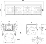 Прожектор уличный Светон Фрегат 41-85-Ш-155x70-ПТ/0/0-3К80-У67 CB-C0610041 41 (LED, 220V, IP67)