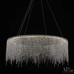 Подвесная люстра светодиодная APL LED Sicilia SH02.73.B.Ni.4000 (220V, хрусталь, на тросе)