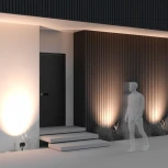 Грунтовый светильник Maytoni Ares O309FL-L18B3K (LED, 220V, IP65)