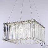 Подвесная люстра светодиодная APL LED Sicilia SH10.42.A.Ni.4000 (220V, хрусталь, на тросе)