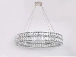 Подвесной светильник хрустальный 10124+4/S Newport 10120 (220V, на тросе, круглые, кольцо)