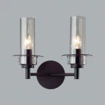 Бра Lumion Madonna 6555/2W черный/дымчатый/металл/стекло E14 2*40W 220V