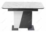 Стол на тумбе Woodville Кларк FC 13 графит / белый 462384