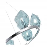 Подвесная люстра ST Luce Portici SL1175.113.06 Хром/Светло-голубой E14 6*40W (220V, на тросе)