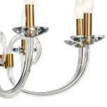 Подвесная люстра Stilfort Glass 1050/03/08P (220V, хрусталь, на цепи, свеча)