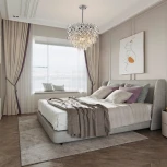 Потолочная люстра хрустальная на штанге Arte Milano Sorrento-8019 378019/7/300/470 CR (220V)