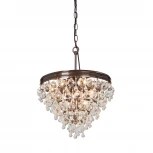Подвесная люстра каскадная Vitaluce V5865-7/10 (220V, хрусталь, на цепи)