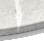 Набор кофейных столиков Bradex Home Tango бежевый мрамор с белыми ножками, 2шт (RF 0611)