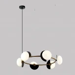 Подвесной светильник Eurosvet Moity 70150/6 черный/латунь (220V, на тросе)