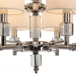 Подвесная люстра большая Lumien Hall Малье LH1053/15H-NK-WT