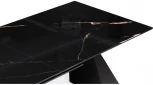 Стеклянный стол Woodville Денхольм 240(290)х100х75 обсидиан / черный 553549