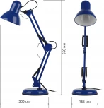Офисная настольная лампа ЭРА N-214-E27-40W-BU