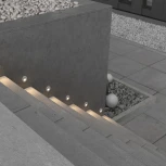 Подсветка ступеней лестницы встраиваемая Bil O015SL-L3W3K (LED, 220V, круглые, IP54)