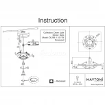 Встраиваемый точечный светильник Maytoni Gyps Classic DL284-1-01-W (220V)
