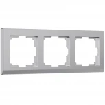 Рамка на 3 поста (серебряный) W0031806 (a050922)