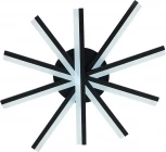 Потолочная люстра Natali Kovaltseva Line LED LAMPS 81174 с пультом ДУ, моб. приложением 120W, черный, LED