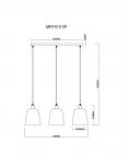 Подвесной светильник MyFar Madina MR1410-3P (220V)