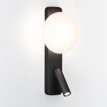 Настенный светильник для чтения со спотом Odeon Light Albergo 7048/5WL металл/акрил черный IP20 LED 1*5W (220V, выключатель)
