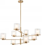 Потолочная люстра ярусная на штанге 13023/8R Brass Indigo Bilancia V000358 (220V)