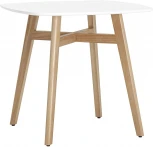 Стол обеденный Stool Group Target 80*80 белый ножки массив бука УТ000005563