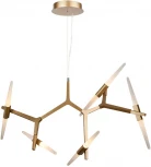 Подвесная люстра светодиодная AM Group AM68 AM68H3103/10W GOLD (220V, на тросе)